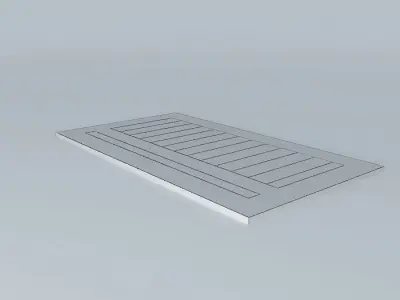 Brown door 3D model purchase