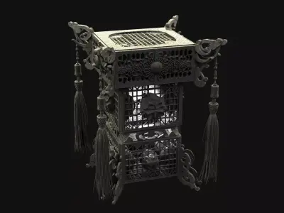 Chinese Palace Lantern  3D model 9
