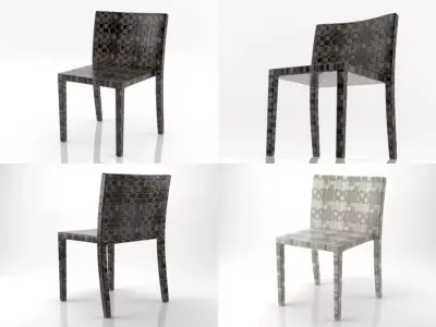 Cape West dining chair 3D model