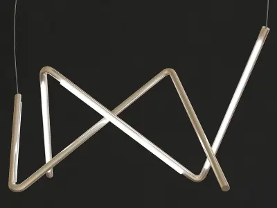 Chandelier collection low poly 3d model - pendant lamp Low-poly 3D model