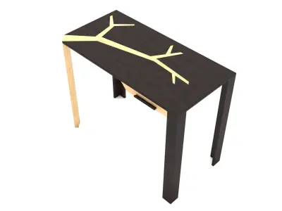 Angkor Table by Olivier Dolle - 3ds Max Low-poly 3D model