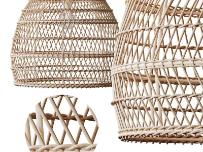 Boho Design Natural Lamp 3D model