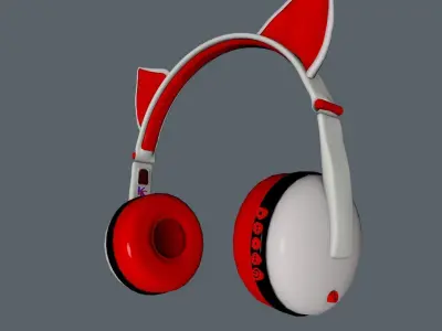  Kat Headphones Package  3D model
