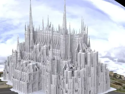 Bloodborne inspired Cathedral 3 3D model