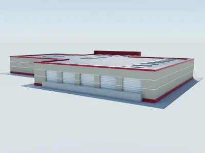Target Store Low-poly 3D model