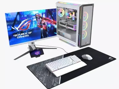 Gaming PC 3D model