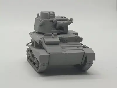 Light tank Mark VI - 1-100 scale 3D print model