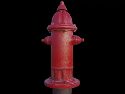 Fire Hydrant  Low-poly 3D model