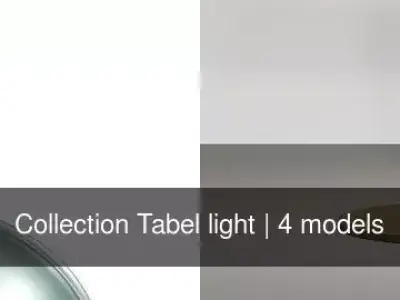 Collection Tabel light 3D Model Pack