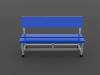 Low-poly vending machine set 3D model