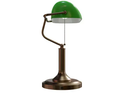Bankers lamp 3D model