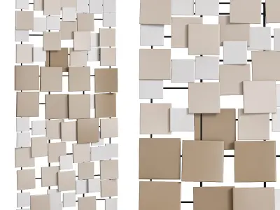 Contemporary Geometric Wall Decor 3D model