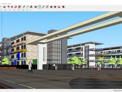 Sketchup School and University G10 3D model