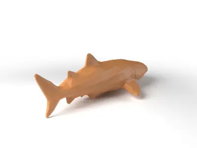 Whaleshark Low Poligonal Low-poly 3D model