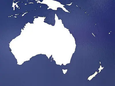 Australia and New Zealand 3D model