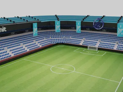 FK Zenit Football Stadium Low-poly 3D model