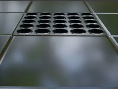 Metal Floor Spikes Trap 3D model