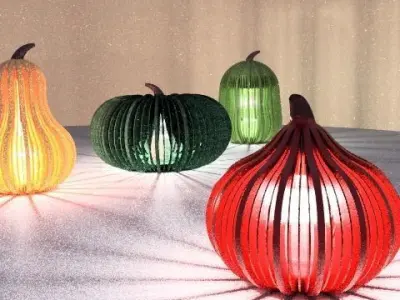 Pumpkin light Airfilter 3D print model