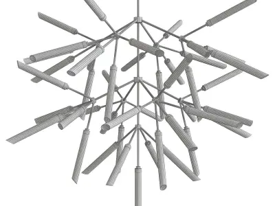 Suspension lights Spur Grande Chandelier 3d model Low-poly 3D model