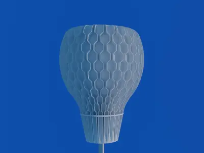 Lampshade  NATURE HEX  table or pendant lamp - E27 mount 3Dprint 3D print model