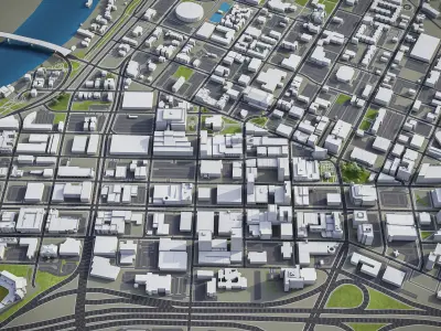 Chattanooga Low-poly 3D model