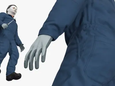  Michael Myers Horror Character with Knife 