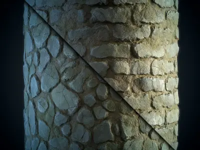 Stone Floor  wall - Vol 19 - SBsar - Maps Texture