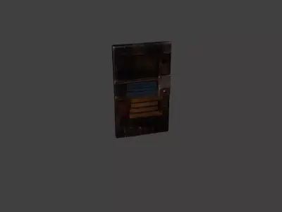Rust - Sheet Metal Door Free 3D model