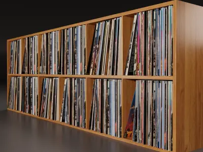 Vinyl Storage PBR 3D model