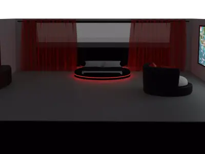 The Round Bedroom 3D model
