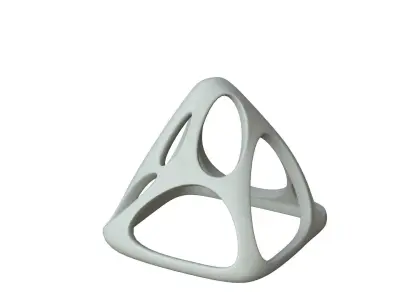 SciFi Cube Object No 58391 Low Poly Shape Low-poly 3D model