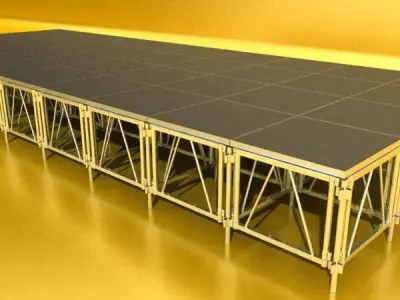 Stage Floor Platform 3D model