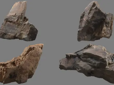 Essential 3D Scanned Rocks Collection 