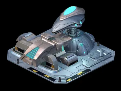 Future World - Site Barrier 3D model
