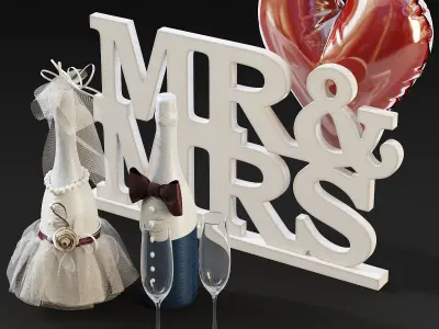Wedding Decoration 3D model