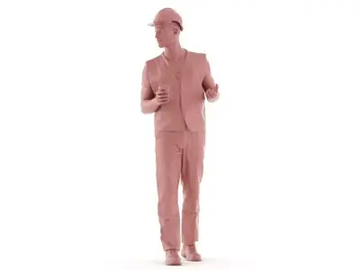 Scott posed 3 3D model