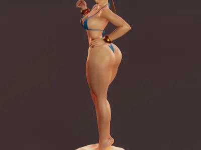 Chun-Li SF6 Bikini 3D print model