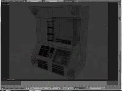 Terminal Computer Interface Module Sci Fi Prop Electronic 4k Tex Low-poly 3D model