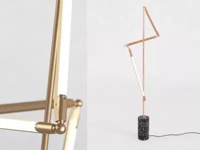 Helix Floor Lamp 3D model