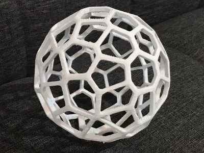 Voronoi Lamp - Generative design - 3D print model 3D print model