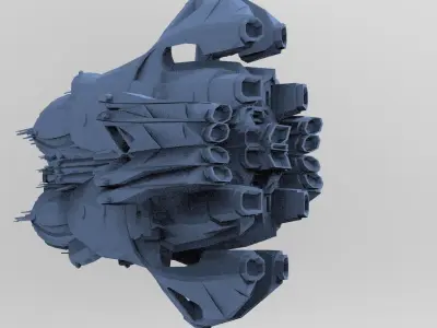 Solar powered Ship speeder 6  3D model