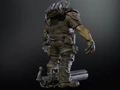 Westland reaper 4 Low-poly 3D model