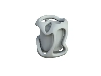 SciFi Shape Object Low Poly 116 Low-poly 3D model
