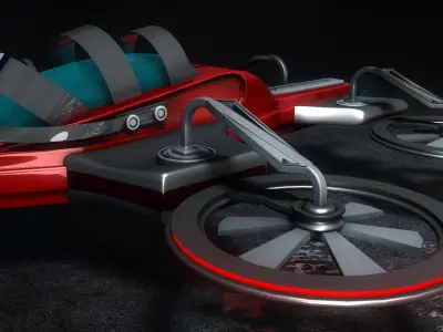 Sci Fi Drone 3D model 5