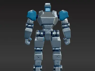 Low-Poly Robot Low-poly 3D model