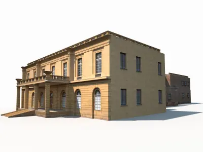 Public Building 167 Low Poly Low-poly 3D model