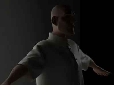 Steven Stylized NPR or Non-Photo Realistic 3D model