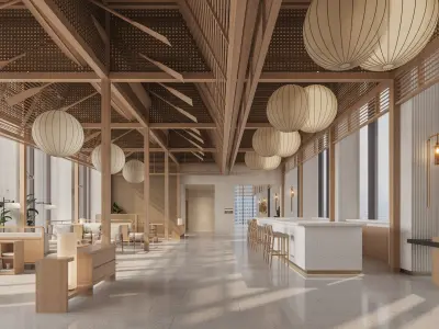   restaurant cafe  interior   3D model get
