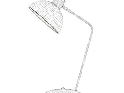 Black Desk Lamp 3D Model 3D model