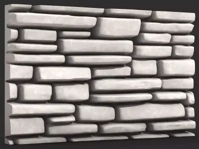 Handcrafted Stone Walls Vol 1 Stylized 3D Pack